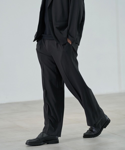 CITY TOKYO（シティトウキョウ）の「【CITY TOKYO/シティートーキョー】Ractive ｽﾄﾚｰﾄｽﾗｯｸｽ（スラックス・メンズ・ブラック/ベージュ/ストライプ・1/2/3）」の5枚目の写真