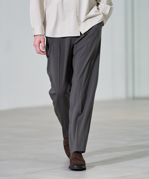 CITY TOKYO（シティトウキョウ）の「【CITY TOKYO/シティートーキョー】Ractive ｽﾄﾚｰﾄｽﾗｯｸｽ（スラックス・メンズ・ブラック/ベージュ/ストライプ・1/2/3）」の21枚目の写真