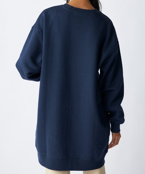 Ocean Pacific(オーシャンパシフィック)の「【OP:オーピー】裏起毛クルーワンピース/カンガルーポケット付きカレッジロゴワンピ(ワンピース・レディース・ネイビー/ヘザーグレー・MEDIUM/LARGE)」の14枚目の写真