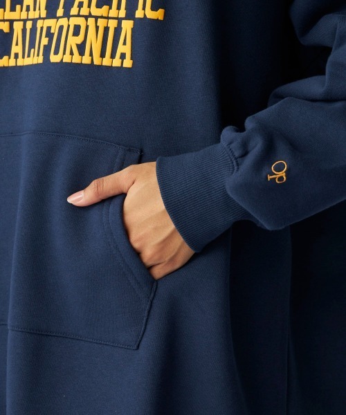 Ocean Pacific(オーシャンパシフィック)の「【OP:オーピー】裏起毛クルーワンピース/カンガルーポケット付きカレッジロゴワンピ(ワンピース・レディース・ネイビー/ヘザーグレー・MEDIUM/LARGE)」の16枚目の写真