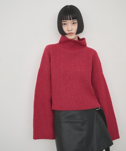 セール】ハイネックローゲージショートニット（ニット/セーター）｜AIC