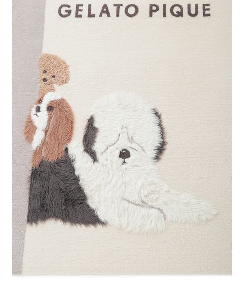 Sleep】DOG3柄 ジャガードマルチカバー（寝具）｜gelato pique Sleep