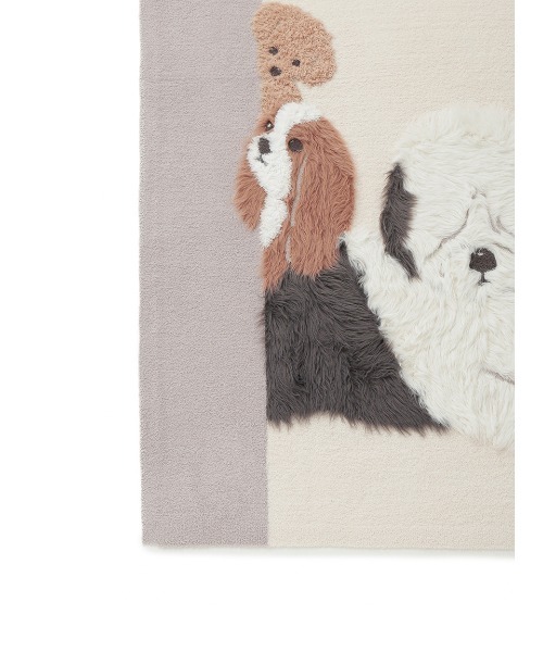 Sleep】DOG3柄 ジャガードマルチカバー（寝具）｜gelato pique Sleep