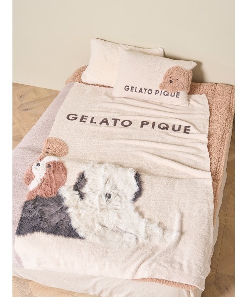 Sleep】DOG3柄 ジャガードマルチカバー(寝具)|gelato pique Sleep Sleep】DOG3柄 ジャガードマルチカバー(寝具)|gelato pique Sleep