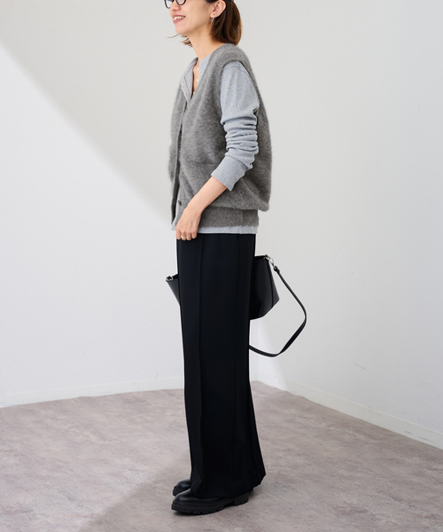 FRAMeWORK（フレームワーク）の「FOX/CAS ベスト（ベスト・レディース・ネイビー/ライトグレー・FREE）」の14枚目の写真