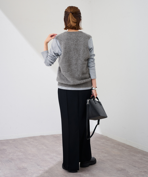 FRAMeWORK（フレームワーク）の「FOX/CAS ベスト（ベスト・レディース・ネイビー/ライトグレー・FREE）」の15枚目の写真