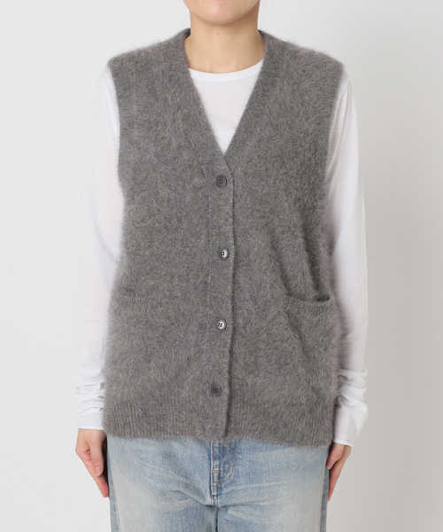 FRAMeWORK（フレームワーク）の「FOX/CAS ベスト（ベスト・レディース・ネイビー/ライトグレー・FREE）」の9枚目の写真