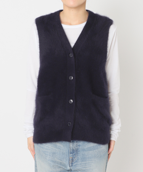 FRAMeWORK（フレームワーク）の「FOX/CAS ベスト（ベスト・レディース・ネイビー/ライトグレー・FREE）」の12枚目の写真