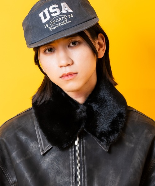 an meets zakka(アンミツザッカ)の「an meets zakka ショートファー付け襟マフラー(マフラー・レディース・ベージュ/グレー/ホワイト/レオパード/ブラック・ONESIZE)」の2枚目の写真