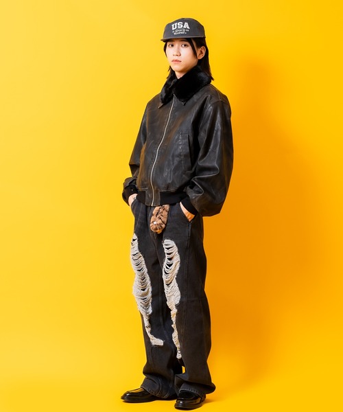 an meets zakka(アンミツザッカ)の「an meets zakka ショートファー付け襟マフラー(マフラー・レディース・ベージュ/グレー/ホワイト/レオパード/ブラック・ONESIZE)」の9枚目の写真