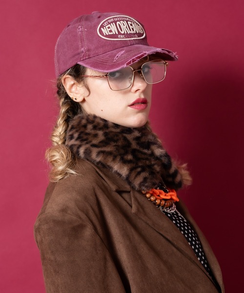 an meets zakka(アンミツザッカ)の「an meets zakka ショートファー付け襟マフラー(マフラー・レディース・ベージュ/グレー/ホワイト/レオパード/ブラック・ONESIZE)」の6枚目の写真