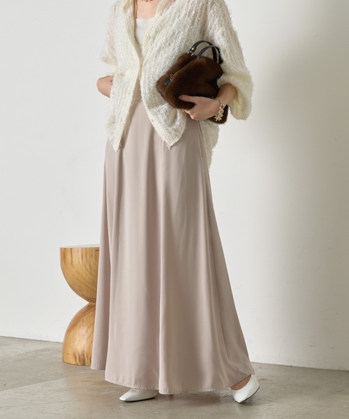 Jena espace merveilleux(ジェナ エスパスメルヴェイユ)の「パターンフレアスカート(スカート・レディース・サンドベージュ/カーキ・マルチサイズ)」の1枚目の写真