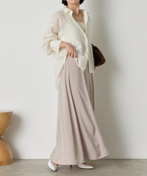 Jena espace merveilleux(ジェナ エスパスメルヴェイユ)の「パターンフレアスカート(スカート・レディース・サンドベージュ/カーキ・マルチサイズ)」の3枚目の写真