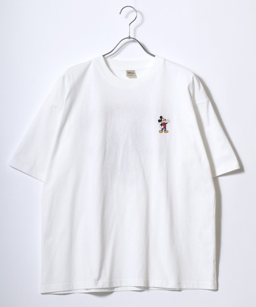 Disney(ディズニー)の「Disney(ディズニー)ミッキーマウス バックプリント&サガラ刺繍 ビッグシルエットTシャツ/ユニセックス(Tシャツ/カットソー・レディース・ブラック系その他2/ホワイト系その他3/ブラック系その他3/ホワイト系その他2/グレイッシュベージュ・LL/L/M)」の6枚目の写真