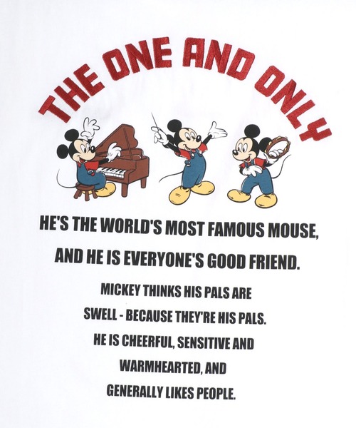 Disney(ディズニー)の「Disney(ディズニー)ミッキーマウス バックプリント&サガラ刺繍 ビッグシルエットTシャツ/ユニセックス(Tシャツ/カットソー・レディース・ブラック系その他2/ホワイト系その他3/ブラック系その他3/ホワイト系その他2/グレイッシュベージュ・LL/L/M)」の13枚目の写真