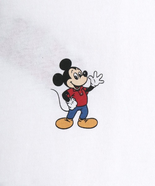 Disney(ディズニー)の「Disney(ディズニー)ミッキーマウス バックプリント&サガラ刺繍 ビッグシルエットTシャツ/ユニセックス(Tシャツ/カットソー・レディース・ブラック系その他2/ホワイト系その他3/ブラック系その他3/ホワイト系その他2/グレイッシュベージュ・LL/L/M)」の8枚目の写真