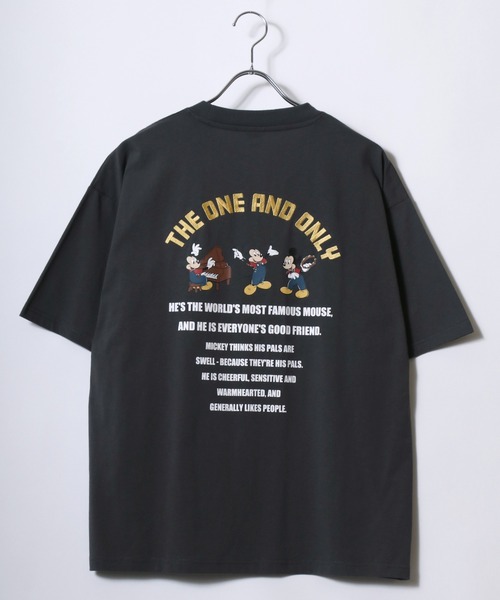 Disney(ディズニー)の「Disney(ディズニー)ミッキーマウス バックプリント&サガラ刺繍 ビッグシルエットTシャツ/ユニセックス(Tシャツ/カットソー・レディース・ブラック系その他2/ホワイト系その他3/ブラック系その他3/ホワイト系その他2/グレイッシュベージュ・LL/L/M)」の17枚目の写真