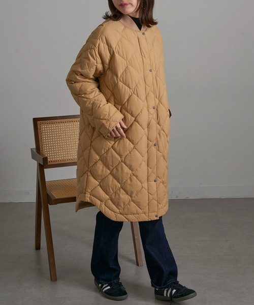 NANGA(ナンガ)の「【NANGA】RIB COLLAR QUILTED DOWN COAT W ND2442-1C603(ダウンジャケット/コート・レディース・ベージュ/ブラック/アイボリー・S/M/L)」の18枚目の写真