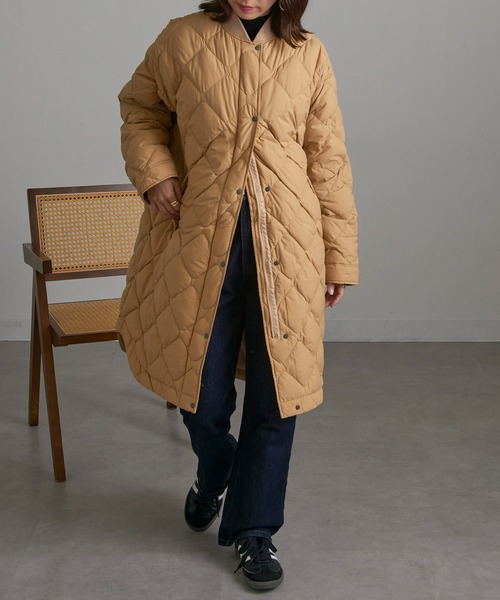 NANGA(ナンガ)の「【NANGA】RIB COLLAR QUILTED DOWN COAT W ND2442-1C603(ダウンジャケット/コート・レディース・ベージュ/ブラック/アイボリー・S/M/L)」の19枚目の写真