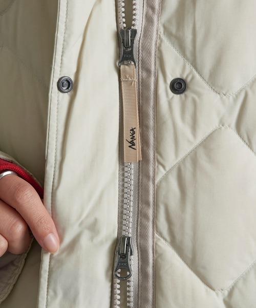 NANGA(ナンガ)の「【NANGA】RIB COLLAR QUILTED DOWN COAT W ND2442-1C603(ダウンジャケット/コート・レディース・ベージュ/ブラック/アイボリー・S/M/L)」の13枚目の写真