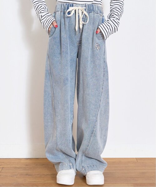 サマ見えイージープルオンパンツ（デニムパンツ）｜LOVETOXIC