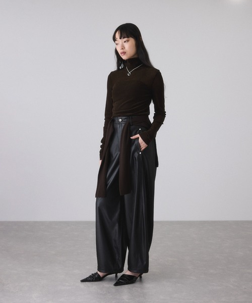 セール】グロスボンディングコクーンパンツ（その他パンツ）｜ADAM ET