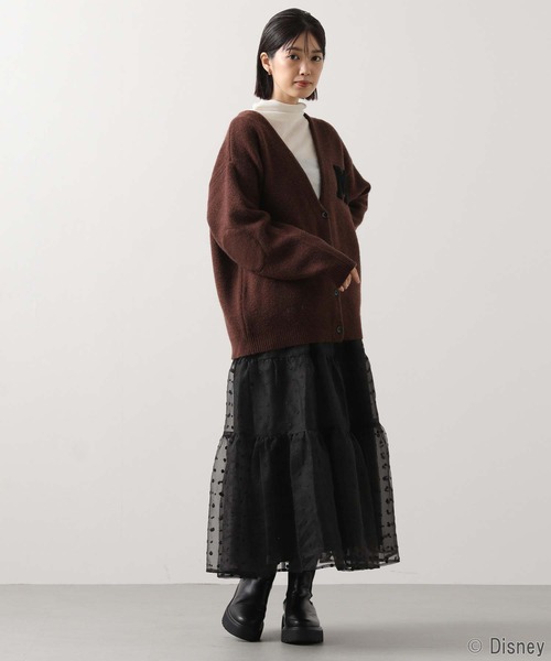 ＋81BRANCA（ハチイチブランカ）の「＋８１ＭｉｃｋｅｙＶＣＤ（カーディガン/ボレロ・レディース・ブラウン・FREE）」の6枚目の写真