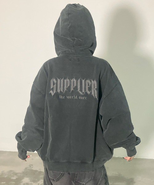 A'GEM/9 × .kom 『SUPPLIER/サプライヤー』 Vintage Wash Pierced Zip