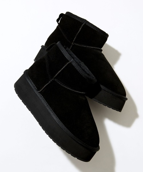 BARNYARDSTORM（バンヤードストーム）の「EMU / 厚底ブーツ（ブーツ・レディース・ブラック/キャメル・39/37/38）」の5枚目の写真