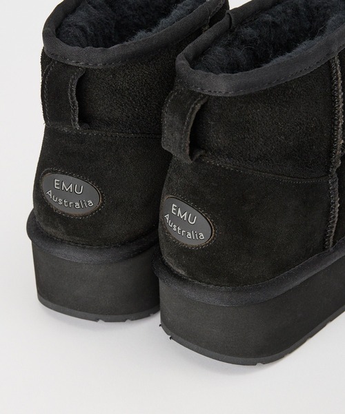 BARNYARDSTORM（バンヤードストーム）の「EMU / 厚底ブーツ（ブーツ・レディース・ブラック/キャメル・39/37/38）」の9枚目の写真