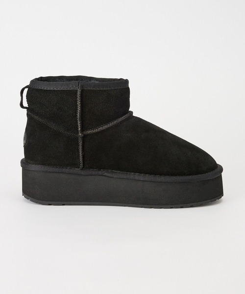 BARNYARDSTORM（バンヤードストーム）の「EMU / 厚底ブーツ（ブーツ・レディース・ブラック/キャメル・39/37/38）」の10枚目の写真