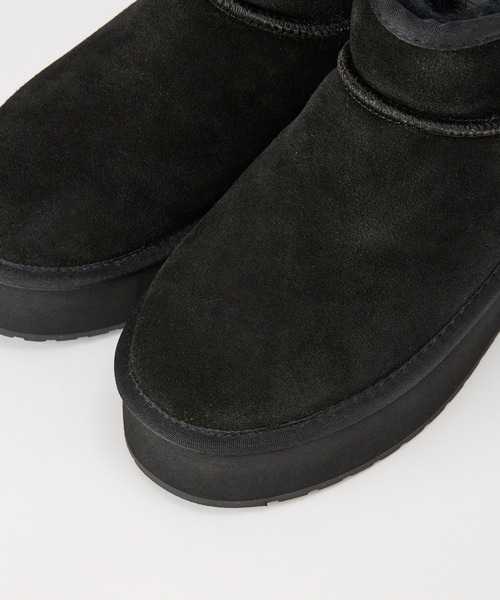 BARNYARDSTORM（バンヤードストーム）の「EMU / 厚底ブーツ（ブーツ・レディース・ブラック/キャメル・39/37/38）」の14枚目の写真