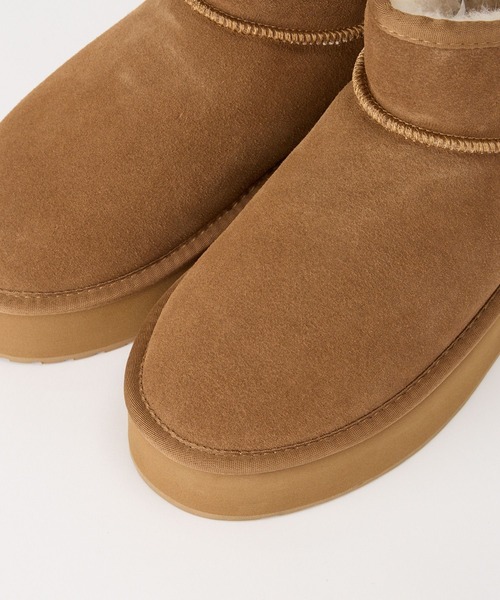 BARNYARDSTORM（バンヤードストーム）の「EMU / 厚底ブーツ（ブーツ・レディース・ブラック/キャメル・39/37/38）」の16枚目の写真