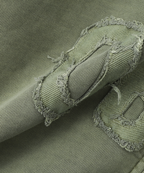 OBEY（オベイ）の「OBEY / オベイ HYBRID FADED ZIP HOOD（パーカー・メンズ・ブラック/グリーン・LARGE/MEDIUM）」の8枚目の写真