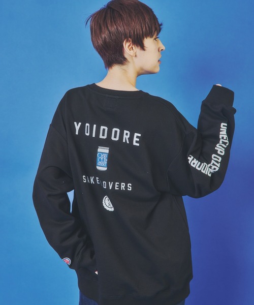 JACKROSE(ジャックローズ)の「YOIDORE ワンカップ大関コラボ クルーネックスウェット(スウェット・メンズ・ライトグレー/ブラック・M/XL/L)」の6枚目の写真