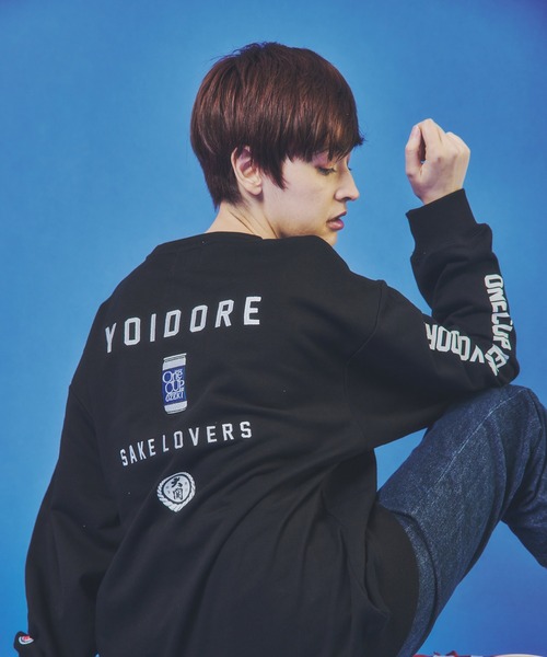 JACKROSE(ジャックローズ)の「YOIDORE ワンカップ大関コラボ クルーネックスウェット(スウェット・メンズ・ライトグレー/ブラック・M/XL/L)」の12枚目の写真