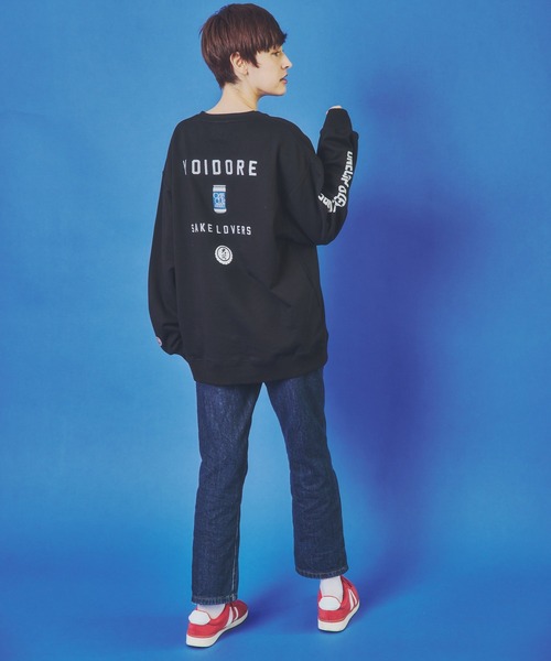 JACKROSE(ジャックローズ)の「YOIDORE ワンカップ大関コラボ クルーネックスウェット(スウェット・メンズ・ライトグレー/ブラック・M/XL/L)」の16枚目の写真
