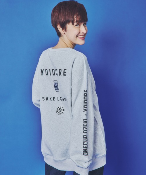 JACKROSE(ジャックローズ)の「YOIDORE ワンカップ大関コラボ クルーネックスウェット(スウェット・メンズ・ライトグレー/ブラック・M/XL/L)」の21枚目の写真