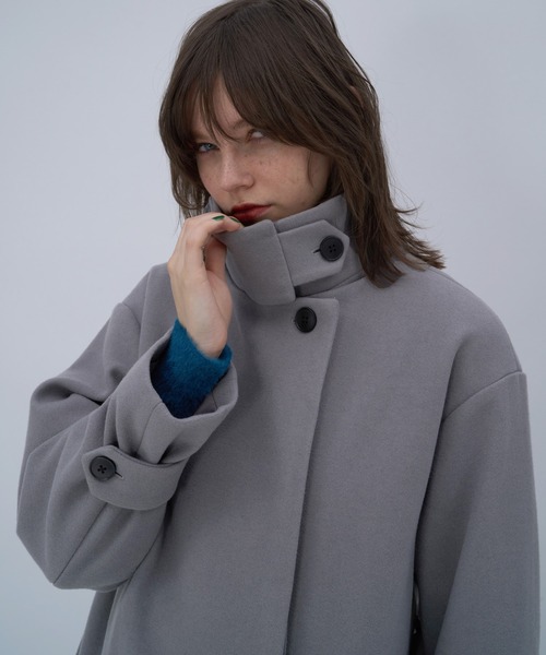 HARE（ハレ）の「ウーリーテック2WAYスタンドロングコート(HARE)（ノー