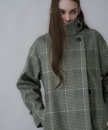 HARE(ハレ)のウーリーテック2WAYスタンドロングコート(HARE)(ノーカラーコート)