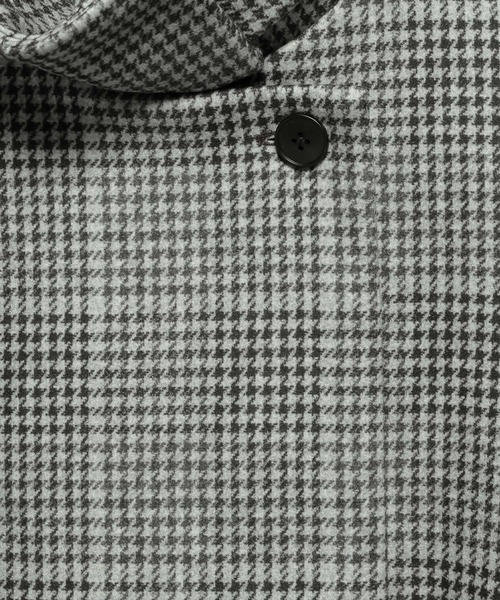 HARE(ハレ)の「ウーリーテック2WAYスタンドロングコート(HARE)(チェスターコート・レディース・グリーン/ブラック/チェック/グレー/パープル・FREE)」の10枚目の写真