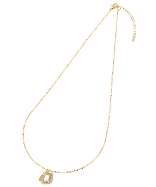 BAYFLOW（ベイフロー）の「コンビストーンネックレス（ネックレス・レディース・ホワイト/ブルー・FREE）」の3枚目の写真