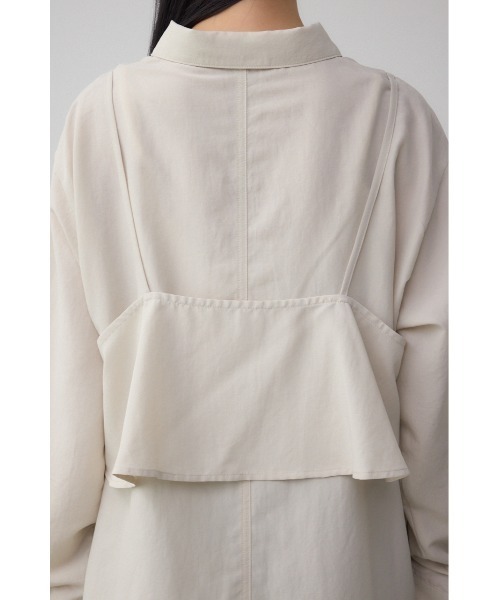 AZUL by moussy(アズールバイマウジー)の「ビスチェレイヤードシャツ(シャツ/ブラウス・レディース・チャコールグレー/キャメル/アイボリー・FREE)」の11枚目の写真