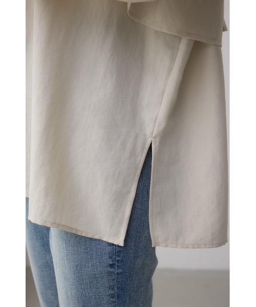 AZUL by moussy(アズールバイマウジー)の「ビスチェレイヤードシャツ(シャツ/ブラウス・レディース・チャコールグレー/キャメル/アイボリー・FREE)」の16枚目の写真