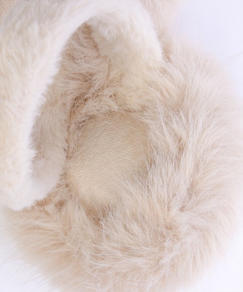 clear（クリア）の「イヤーマフラー[大人 フェミニン ガーリー]（イヤーマフ・レディース・グレイッシュベージュ/アイボリー・F）」の8枚目の写真