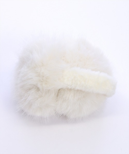 clear（クリア）の「イヤーマフラー[大人 フェミニン ガーリー]（イヤーマフ・レディース・グレイッシュベージュ/アイボリー・F）」の12枚目の写真