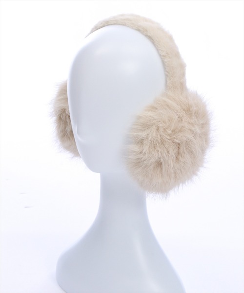 clear（クリア）の「イヤーマフラー[大人 フェミニン ガーリー]（イヤーマフ・レディース・グレイッシュベージュ/アイボリー・F）」の13枚目の写真