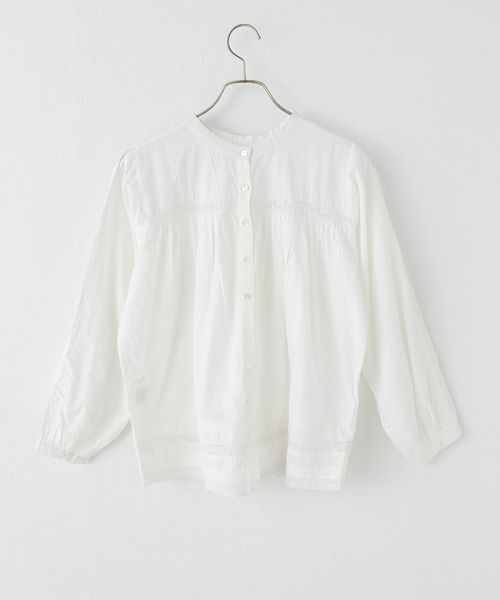 Fanaka（ファナカ）の「【WEB＋りんくう店限定】FANAKA / ファナカ リバーレースダイヤヨークブラウス（シャツ/ブラウス・レディース・ホワイト・FREE）」の2枚目の写真