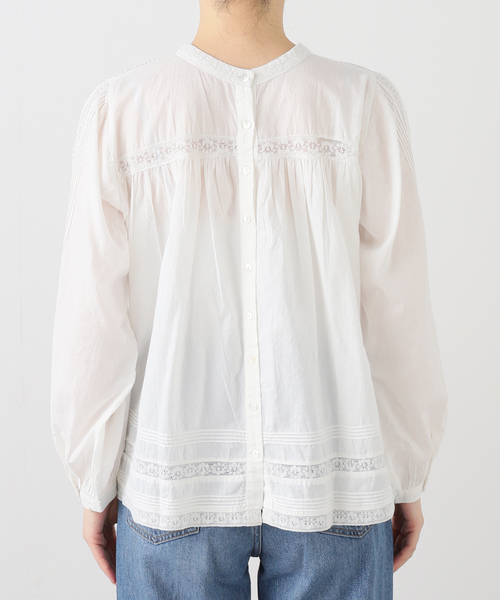 Fanaka（ファナカ）の「【WEB＋りんくう店限定】FANAKA / ファナカ リバーレースダイヤヨークブラウス（シャツ/ブラウス・レディース・ホワイト・FREE）」の10枚目の写真