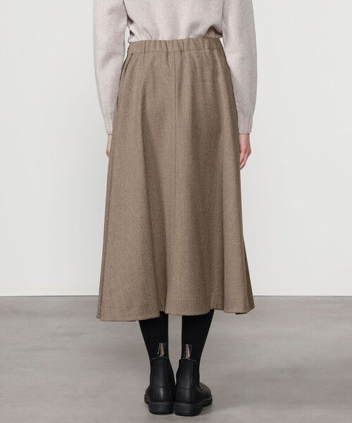 LE GLAZIK（ルグラジック）の「LE GLAZIK | ウール フレアスカート WOMEN（スカート・レディース・ベージュ/ダークネイビー/グレー・36）」の10枚目の写真